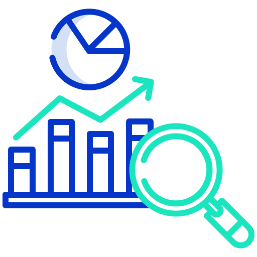 Search revenue graph increase icon Search revenue graph increase icon
