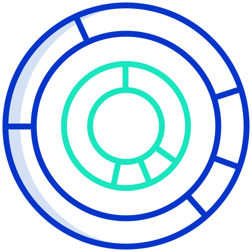 Chart graphics business circular chart icon Chart graphics business circular chart icon