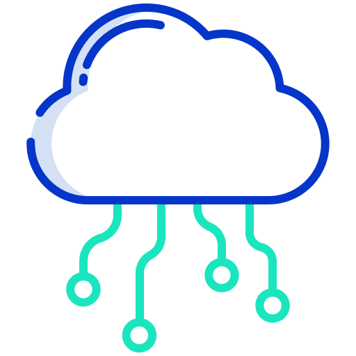 Cloud computing networking multimedia integration icon Cloud computing networking multimedia integration icon