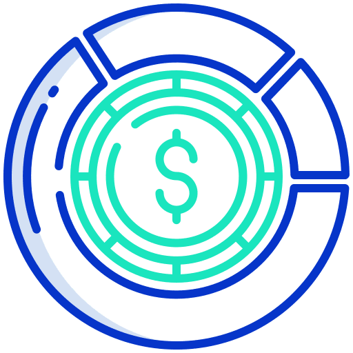 Dollar diagram business and finance dollar icon Dollar diagram business and finance dollar icon