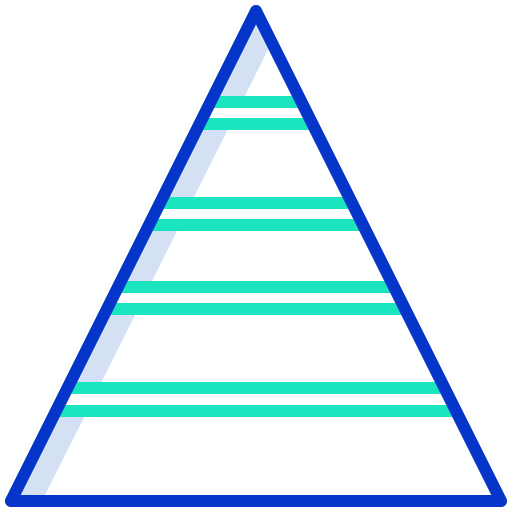 Pyramid graphic graph business and finance chart icon Pyramid graphic graph business and finance chart icon