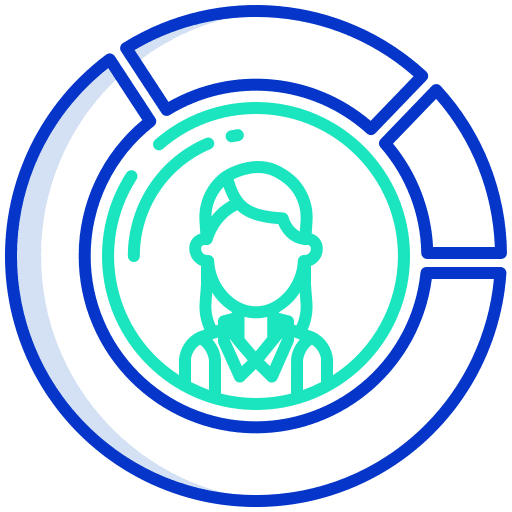 Skills woman people user icon Skills woman people user icon
