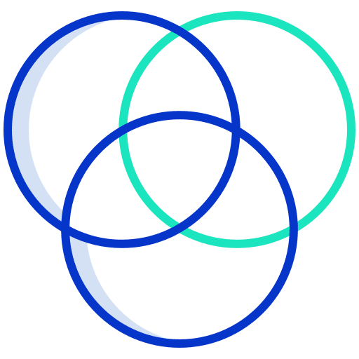 Venn diagram business and finance analytics venn diagram icon Venn diagram business and finance analytics venn diagram icon