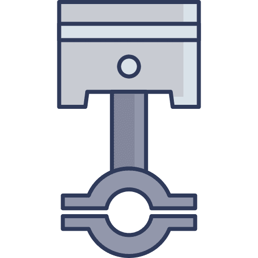 Piston engine transportation service icon