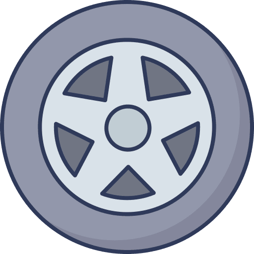 Wheel wheel rim transportation icon
