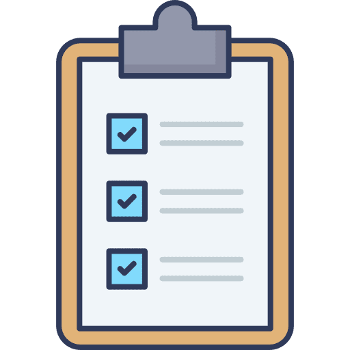 Check list paper check list files and folders icon