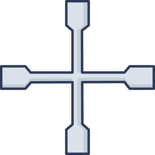 Lug wrench fix lug wrench construction and tools icon