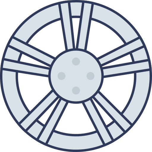 Rim transportation rim car parts icon