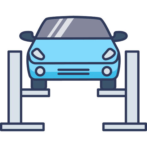 Tire transportation repair checking icon