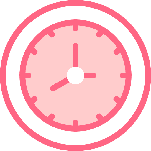 Circular clock timing time watch icon