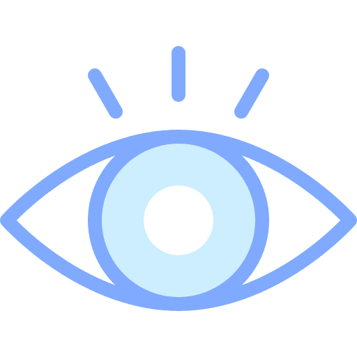 Visibility eye open healthcare and medical icon