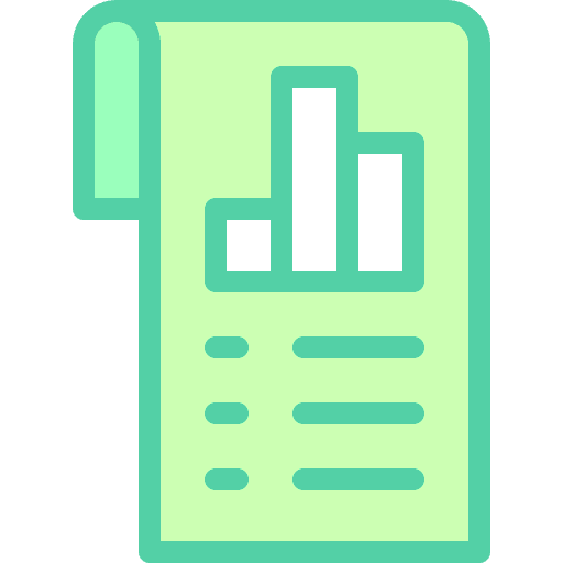 Analysis document business and finance report icon