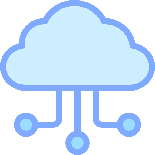Cloud computing network internet ui icon