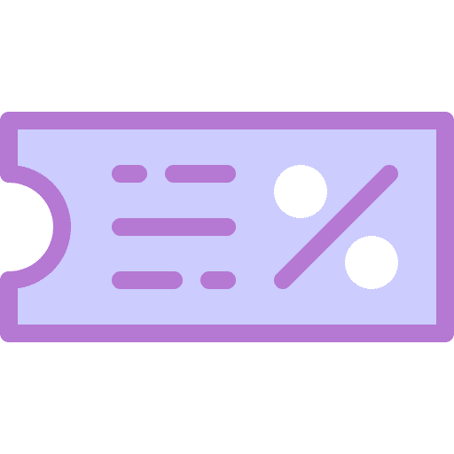 Coupon gift voucher offer sales icon