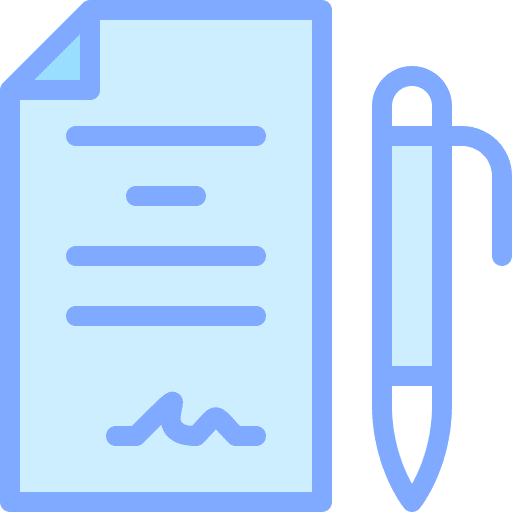 Document file pen enroll icon