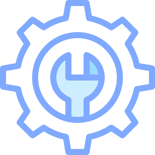 Settings gear configuration construction and tools icon
