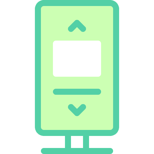 Signboard rollup promotion banner icon