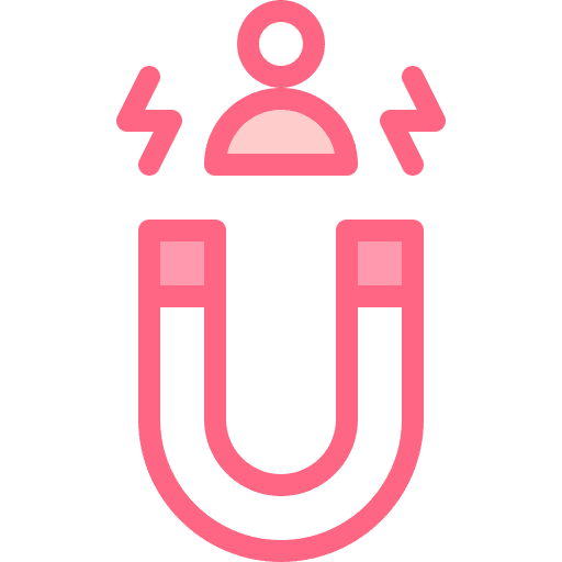 Magnet appeal magnetism marketing icon
