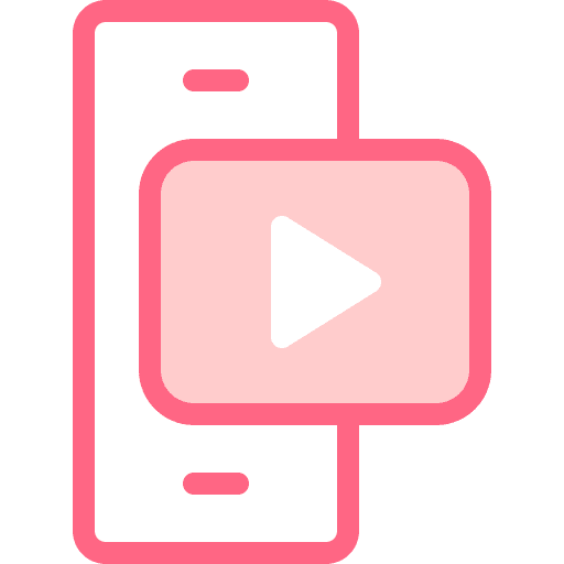 Mobile video app video player mobile video icon