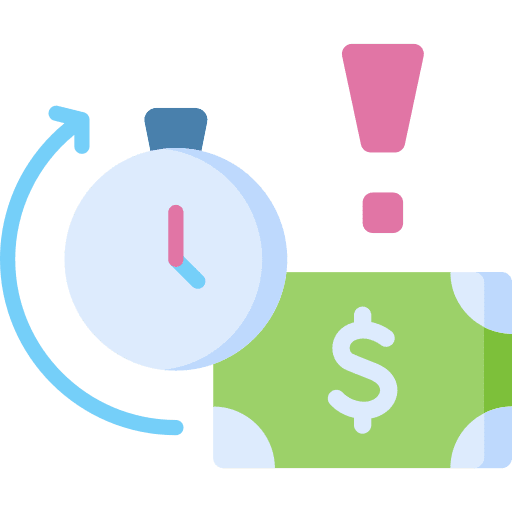 Late payment late payment business and finance warning icon