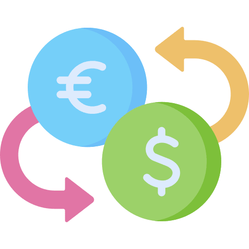 Exchange business and finance euro fx icon Exchange business and finance euro fx icon