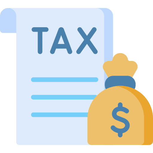 Payment money bag tax payment icon