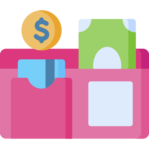 Wallet business and finance banknote cash icon Wallet business and finance banknote cash icon