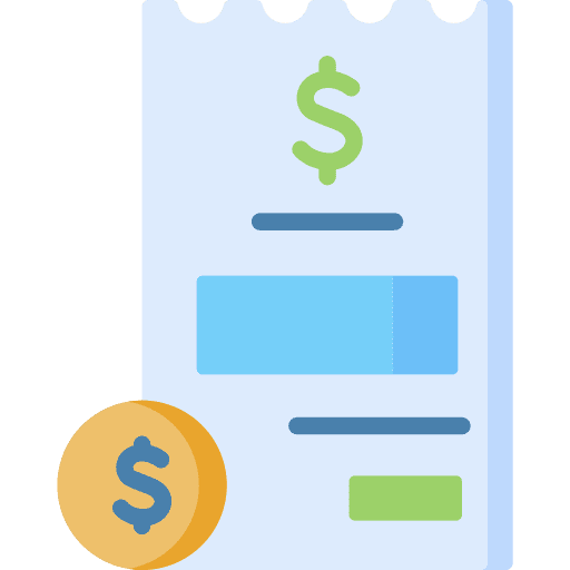Invoice bill business business and finance icon Invoice bill business business and finance icon