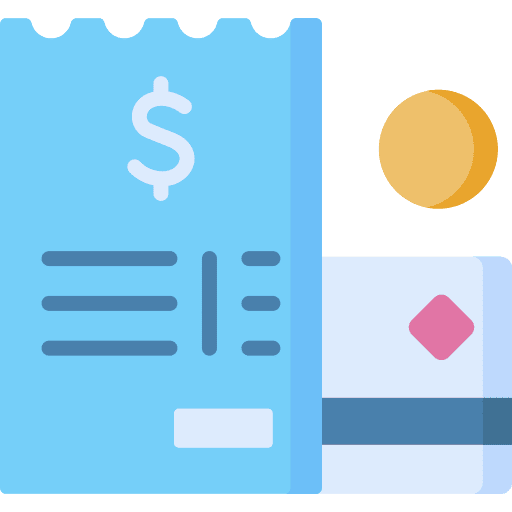 Invoice ticket business and finance business icon Invoice ticket business and finance business icon