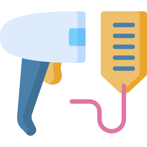 Scanner electronics barcode price icon Scanner electronics barcode price icon