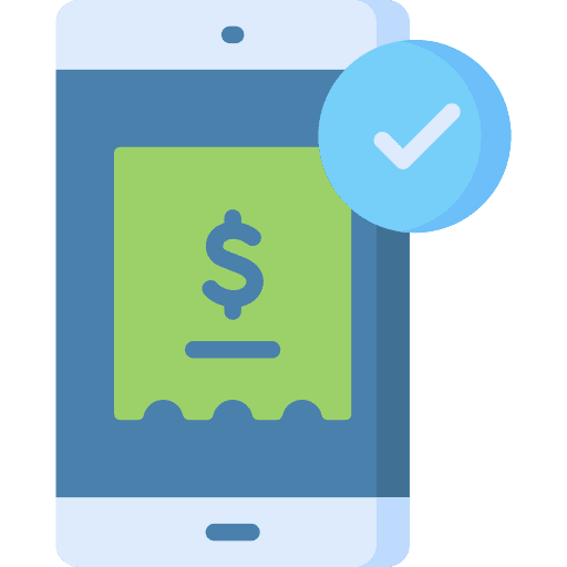 Verified payment verify electronics icon Verified payment verify electronics icon