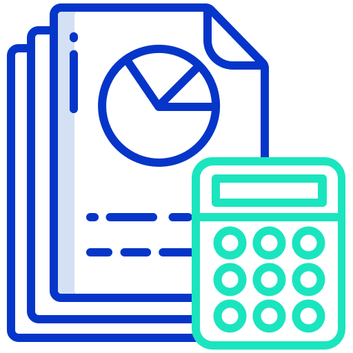 Budget planning tax business and finance icon