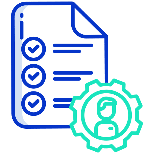 Checklist notes user personal information icon