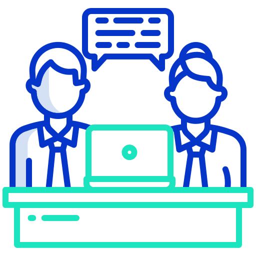 Workers laptop employee businesswoman icon