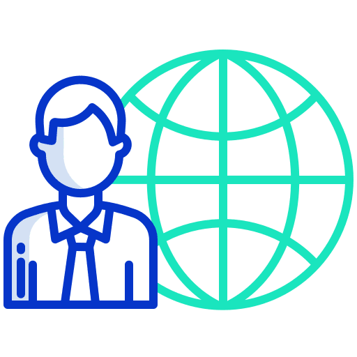 Leader business and finance person businessman icon