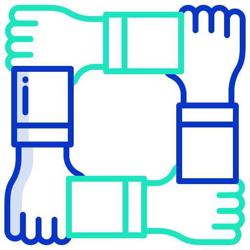 Unity networking arms inclusion icon