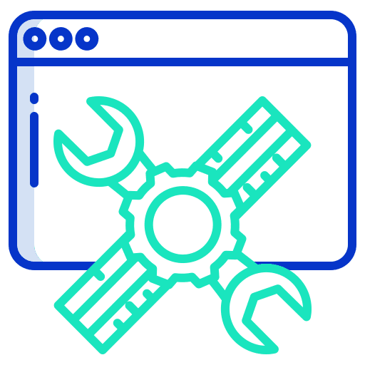 Website browser web development settings icon