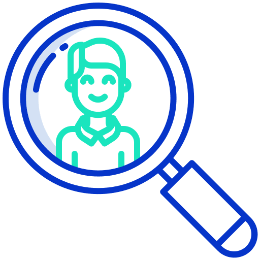 Search candidate business employee icon