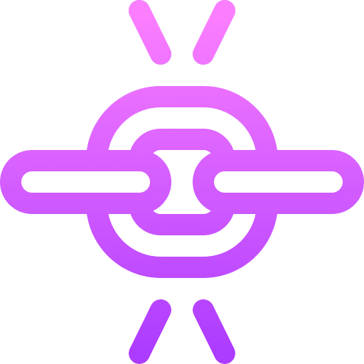 Link chain tools and utensils broken link icon