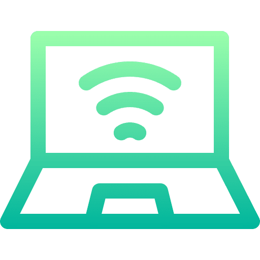 Laptop screen electronics wifi icon Laptop screen electronics wifi icon