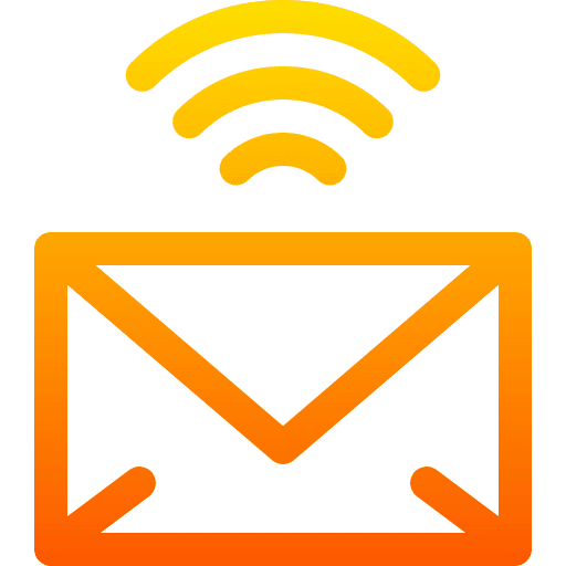 Mail wifi signal mail icon Mail wifi signal mail icon