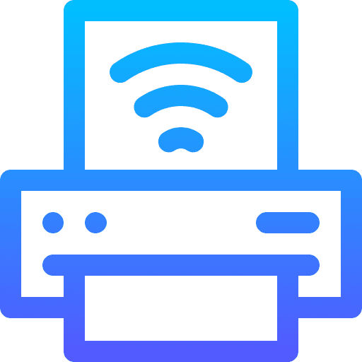 Printer technology print wifi icon Printer technology print wifi icon