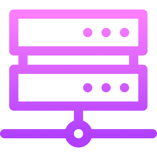 Server database technology network icon Server database technology network icon