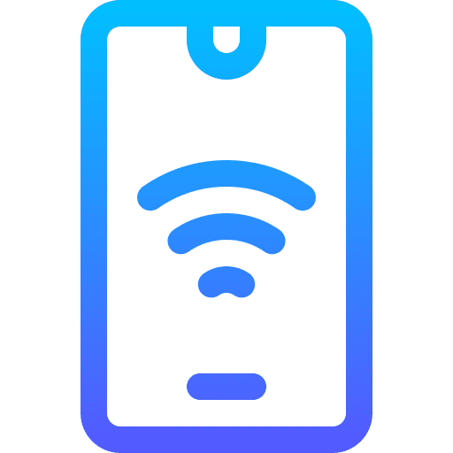 Smartphone connect wifi connection smartphone icon Smartphone connect wifi connection smartphone icon