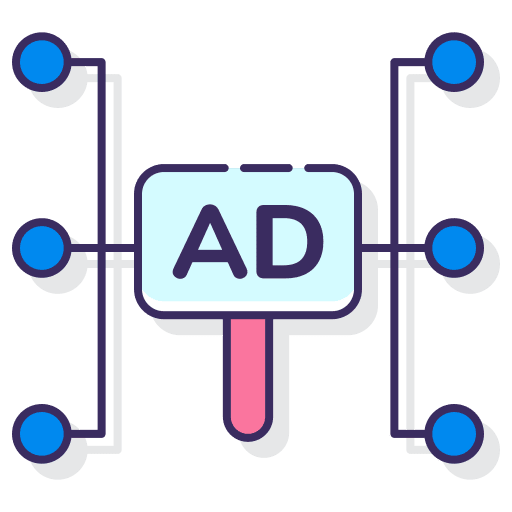 Ad network ad network social network social media icon