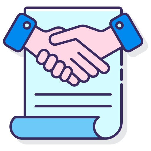 Negotiation seo and web negotiate files and folders icon
