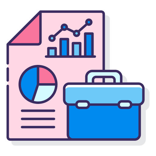 Portfolio business and finance professional portfolio portfolio folder icon