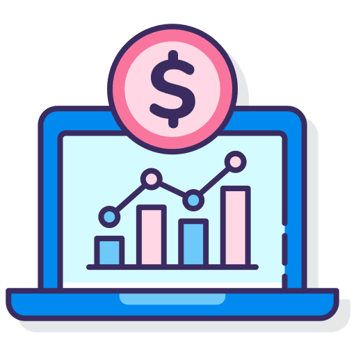 Traffic business and finance currency online marketing icon