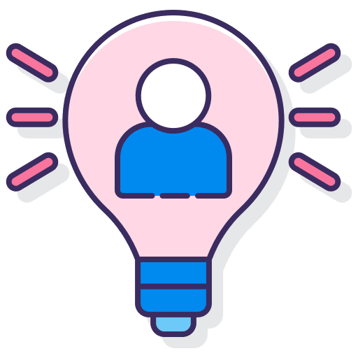 Personal development personal seo and web personal development icon