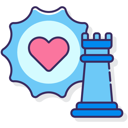 Brand positioning chess piece brand positioning social media icon